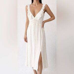 River Island | Dresses | River Island Gold And Cream Sequin Midi Dress |  Poshmark